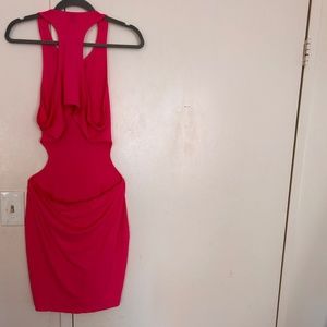 Hot Pink Cutout Dress